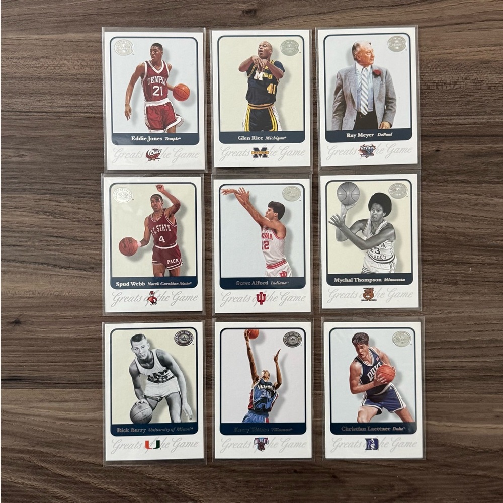 Classic Collegiate Basketball Cards